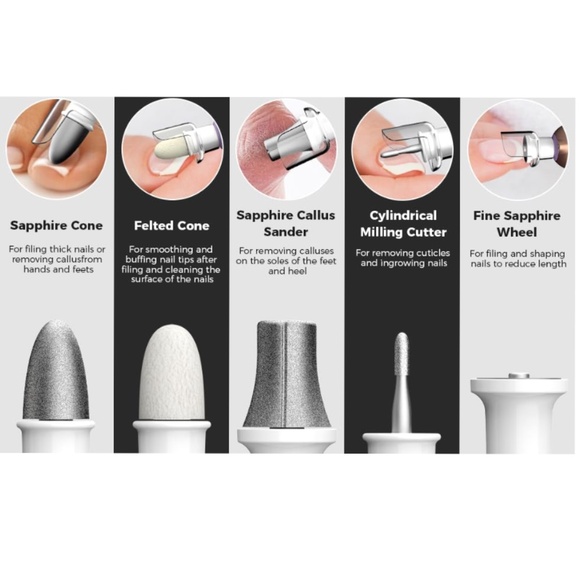 Professional Manicure Cordless Rechargeable Nail Drill - Picture 2 of 8